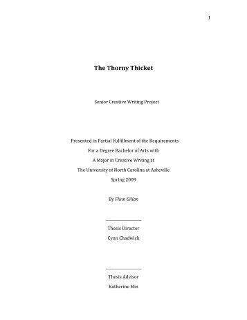 The Thorny Thicket - Special Collections