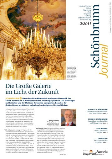 Schönbrunn Journal 02/2011 - Imperial Austria Residences