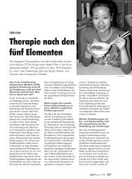 Therapie nach den fünf Elementen - Dr. Siedentopp