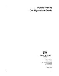 Foundry IPv6 Configuration Guide