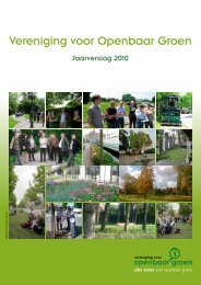 Laureaat 2010 - Vereniging voor Openbaar Groen
