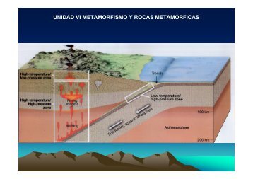 UNIDAD VI METAMORFISMO Y ROCAS METAMÃRFICAS