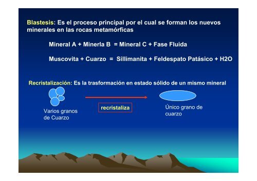 UNIDAD VI METAMORFISMO Y ROCAS METAMÃRFICAS