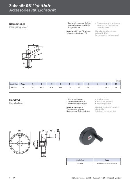 Spindel-Lineareinheiten Linear units with spindle drive