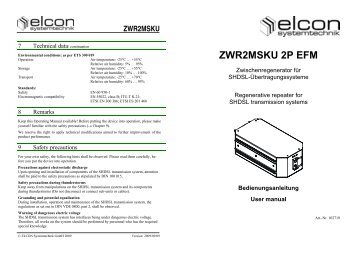 ZWR2MSKU 2P EFM - Elcon Systemtechnik