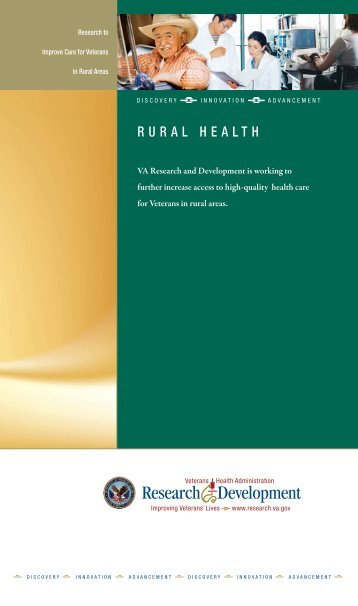 Rural Health Brochure - VHA Office of Research & Development