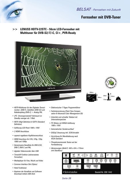 Digital-Empfänger und LCD-Fernseher - BELdigital