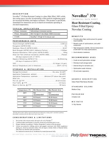 NovoRez 370 - PolySpec