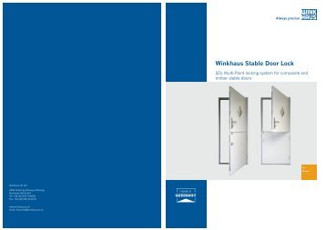 Winkhaus Stable Door Lock