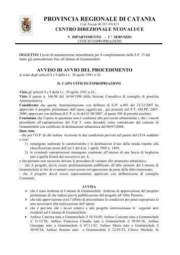 SP33avviso per pubblicazione