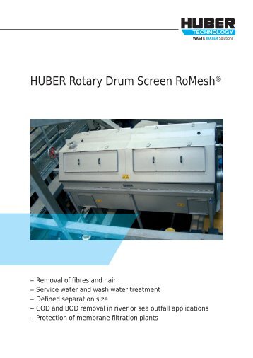 ROTAMATÂ® Rotary Drum Screen RoMesh