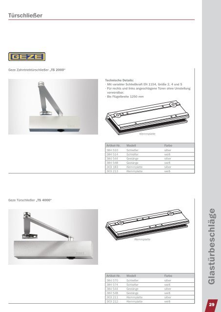 GlastÃƒÂ¼rbeschlÃƒÂ¤ge - NÃƒÂ¼ÃƒÂŸing GmbH