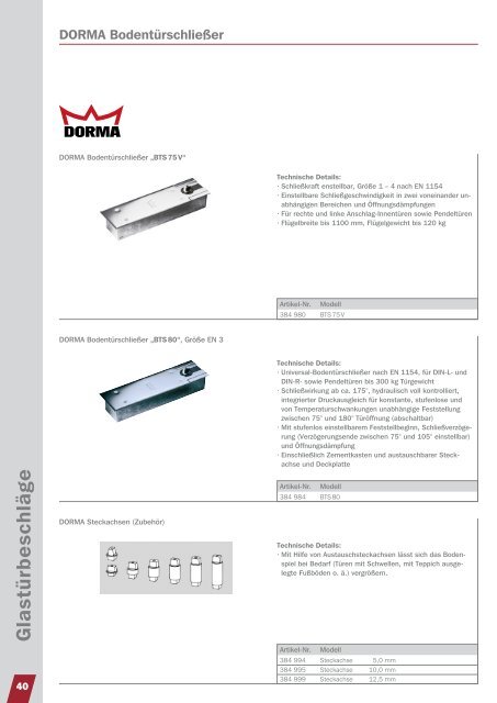 GlastÃƒÂ¼rbeschlÃƒÂ¤ge - NÃƒÂ¼ÃƒÂŸing GmbH