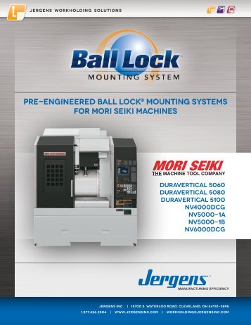 Mori Seiki Ball LockÂ® Selector Guide - Jergens Inc.