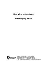 Operating instructions Text Display VTD-1 - CamTech Industriel Video
