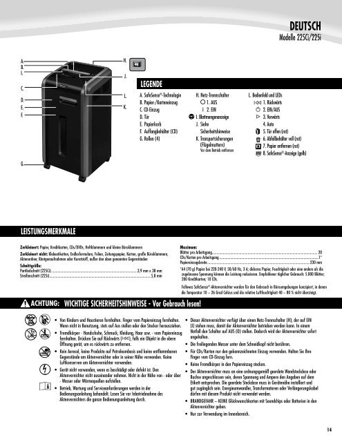 Manual de usuario - Fellowes