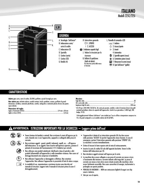 Manual de usuario - Fellowes