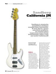 Sandberg California JM Gitarzysta październik 2008 - Audiostacja