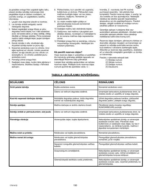 Instruction Book - Snowthrower Model 6210701x54NA ... - Canadiana