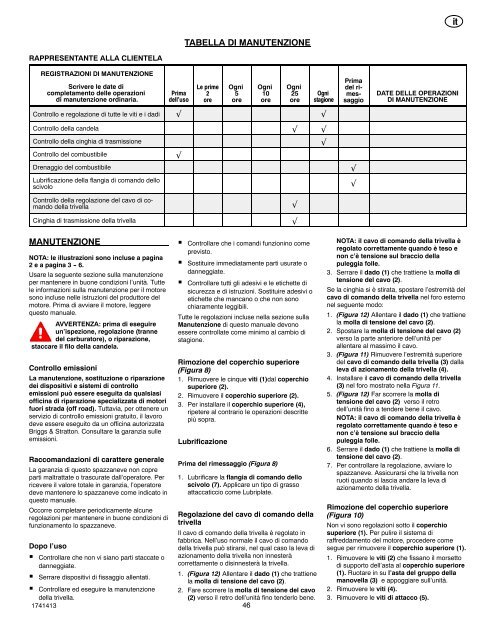 Instruction Book - Snowthrower Model 6210701x54NA ... - Canadiana