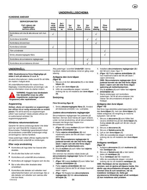 Instruction Book - Snowthrower Model 6210701x54NA ... - Canadiana