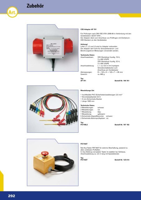 Ortsfeste Prüftafeln - ELEKTRA Tailfingen