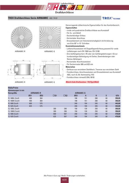 04 Technische Preisliste 2011 - Felderer