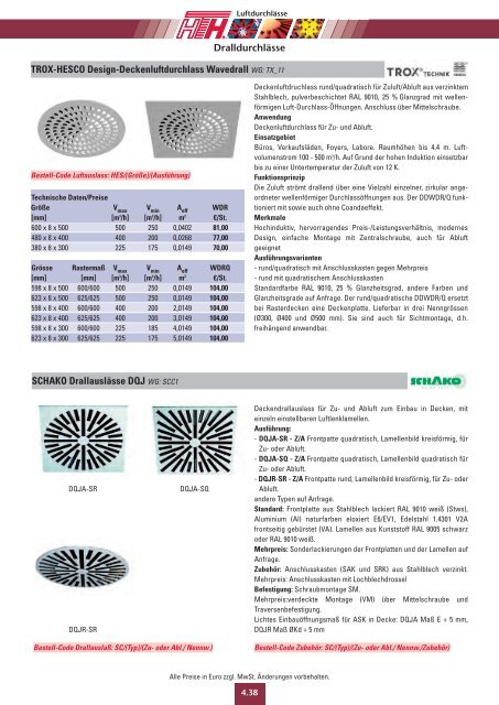 04 Technische Preisliste 2011 - Felderer