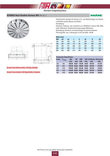 04 Technische Preisliste 2011 - Felderer