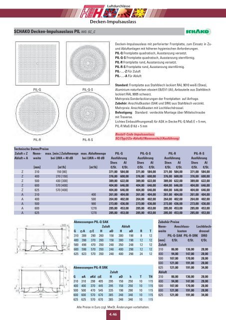 04 Technische Preisliste 2011 - Felderer