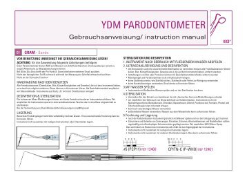 Parodontometer - KENTZLER-KASCHNER DENTAL GmbH