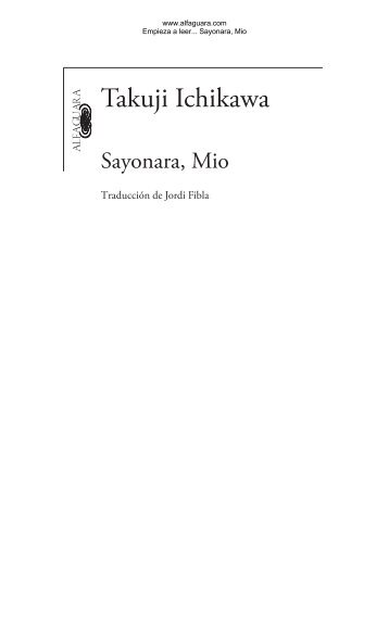 Sayonara, Mio - Prisa Ediciones