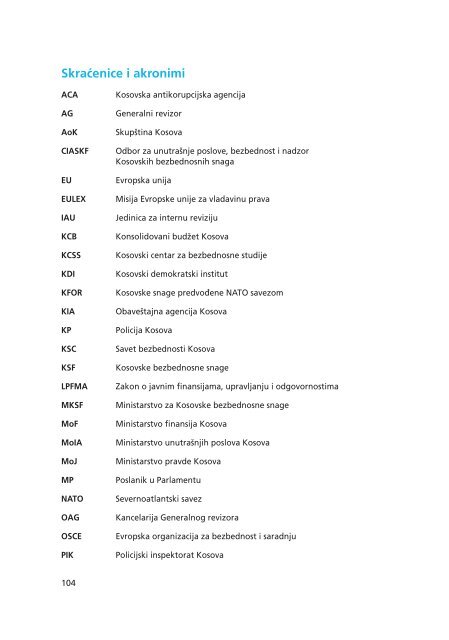 Almanah o nadzoru sektora bezbednosti 2012 na ... - QKSS