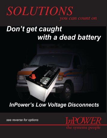Low Voltage Disconnects - InPower Direct