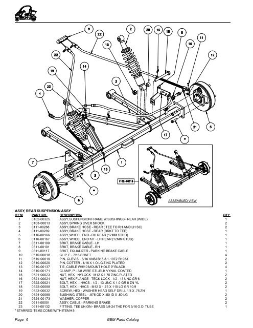 2002-2004 Parts Catalog - Go Auto Electric