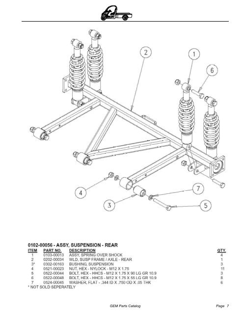 2002-2004 Parts Catalog - Go Auto Electric