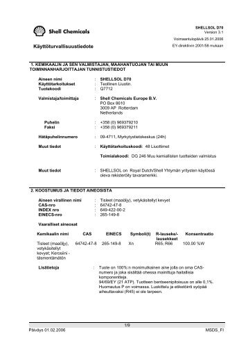 KÃ¤yttÃ¶turvallisuustiedote - HanArt.Info