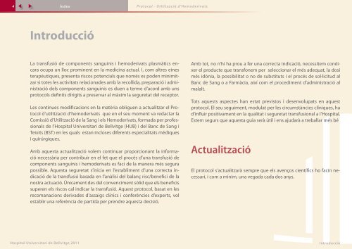 Libro de recetas - Hospital Universitari de Bellvitge