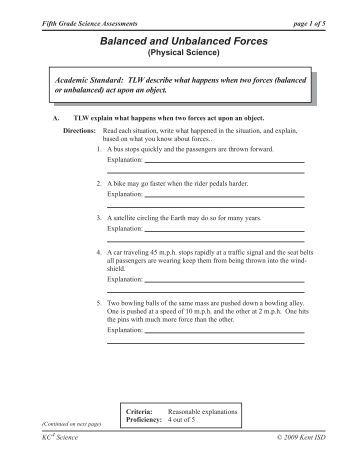 Printables Balanced And Unbalanced Forces Worksheet balanced and unbalanced forces worksheet answers intrepidpath worksheet