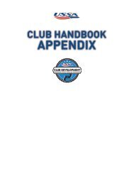 club handbook appendix - USSA