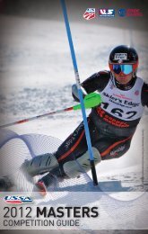 2012 Masters Competition Guide - Alpine - USSA