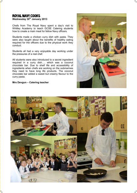 Easter Newsletter 2013 - Whitley Academy