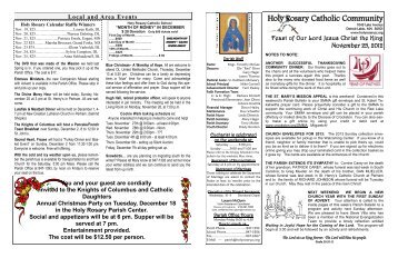 Holy Rosary Catholic Community