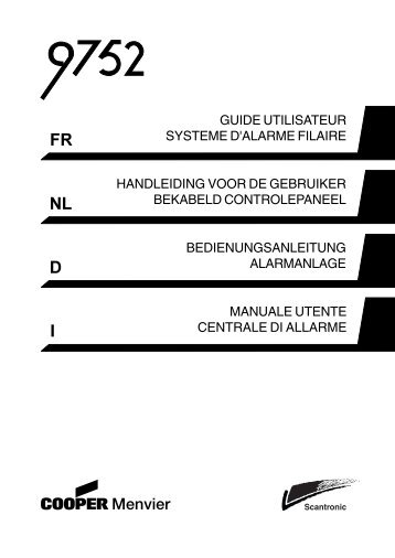 Scantronic 9752 inbaaksignalerings paneel - Ricor Security