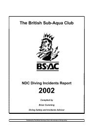 The British Sub-Aqua Club - Pritz Tauchsport