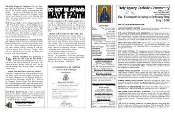 July 1, 2012 - Holy Rosary