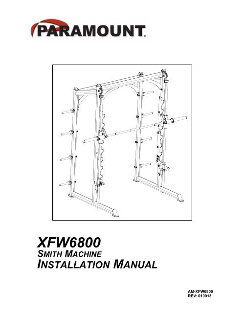 XFW 6800 Smith Machine Paramount Fitness