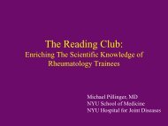 The Reading Club: - American College of Rheumatology