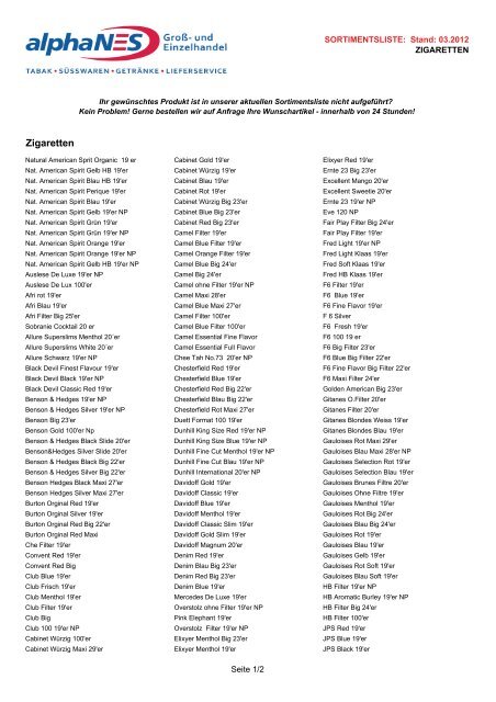 elfbar elfa master akku Sortimentsliste Zigaretten.pdf
