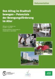 Den Alltag im Stadtteil bewegen - Gesundheit Berlin eV